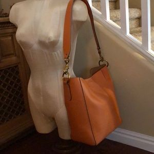 Frye Harness Bucket Bag Orange